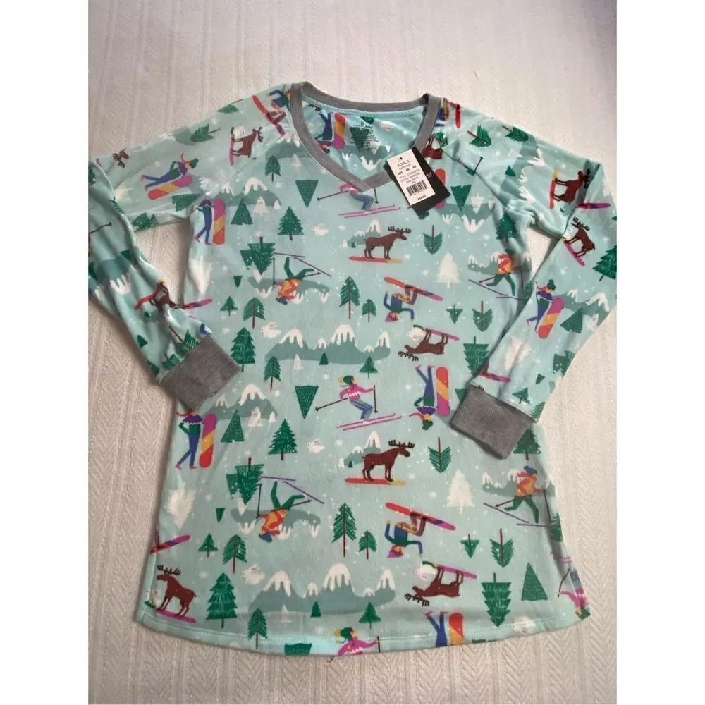 Cuddl Duds Maternity XS 2-piece Velour Pajama Top & Pajama Jogger Pants Set